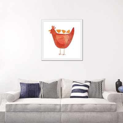Poule et poussins par Nic Squirrell - reproduction