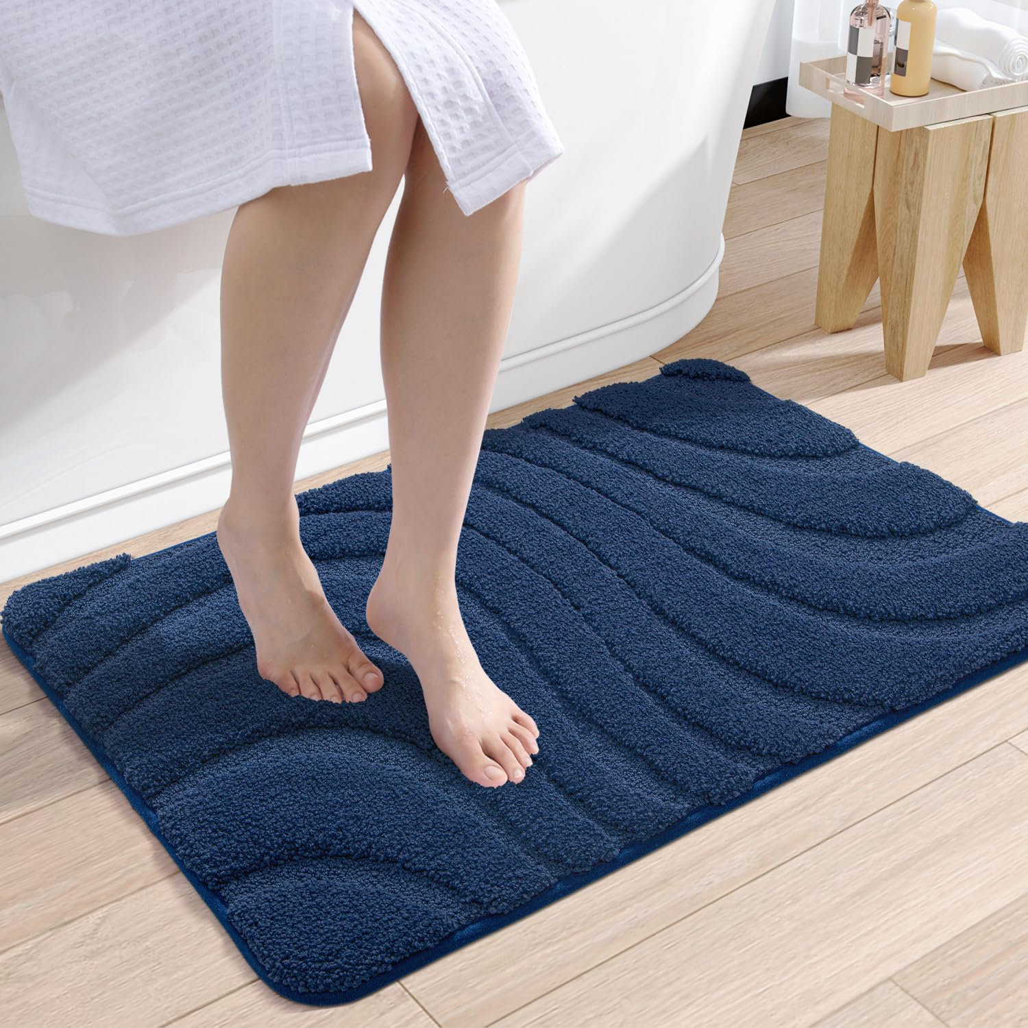 Gagetown Bath Rug, 20" W x 32" L, Blue