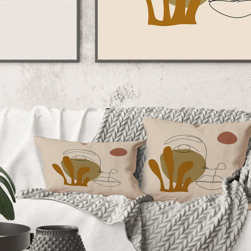 Housse de coussin carré et insert, 18" x 18"