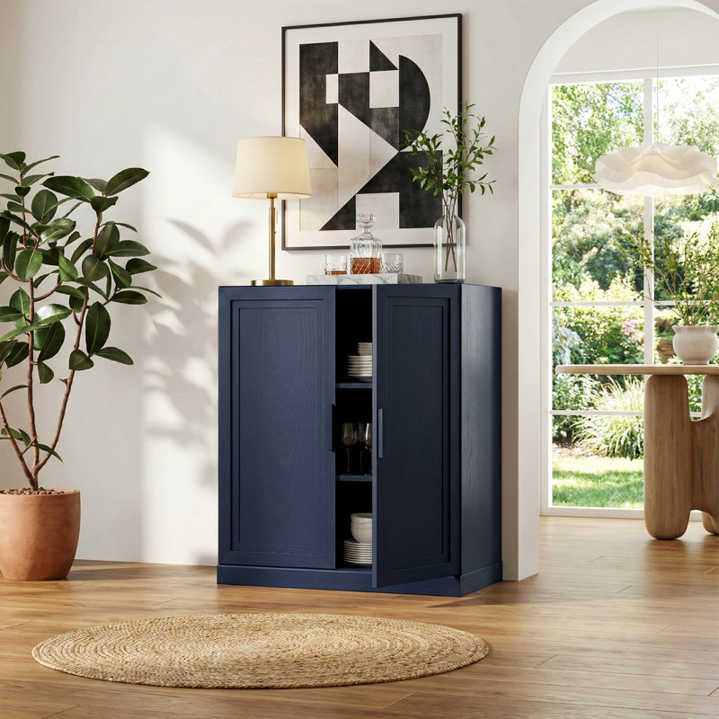 Armoire de rangement avec tablettes réglables Nashaya, Dark Blue, 2 PCs-36"H+36"H