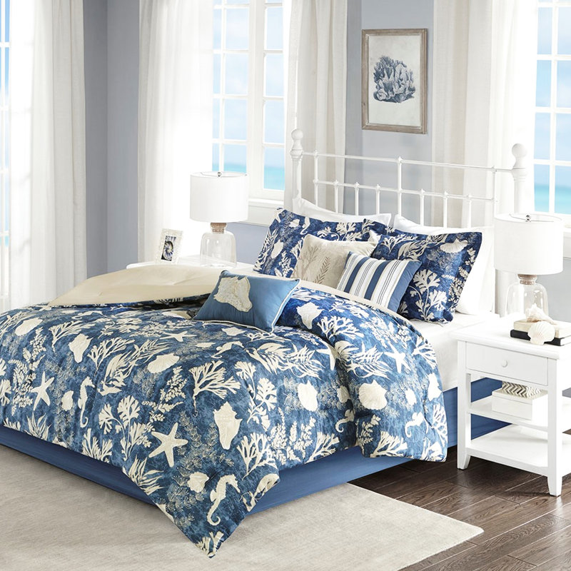 Édredon en coton 7 pièces Blue Queen