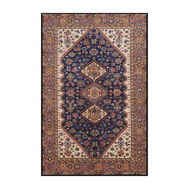 Tapis brun à motif oriental, Rectangle 6 pi x 9 pi