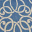 Tapis bleu / blanc Ryne-77423694