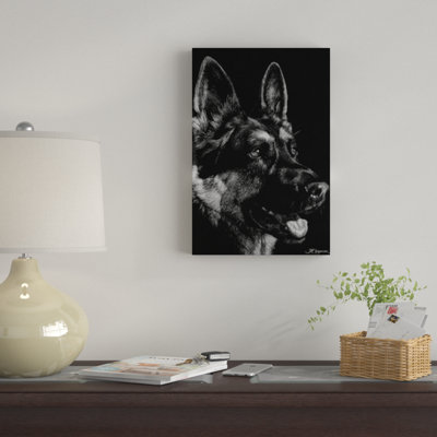 " Canine Scratchboard I " Graphic Art