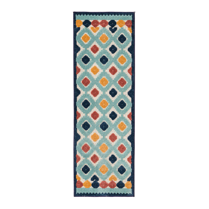 Haynie Indoor/Outdoor Rug Ivory, Runner 2' x 6'