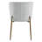 Ayjai Upholstered Full Back Side Chair in Gray