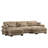 Modular Sectional Sofa Couch With Convertible Ottomans