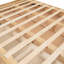 Lit plateforme en bois avec espace de rangement inférieur et 2 tiroirs - stable, couleur naturelle, meubles de chambre à coucher-125888474