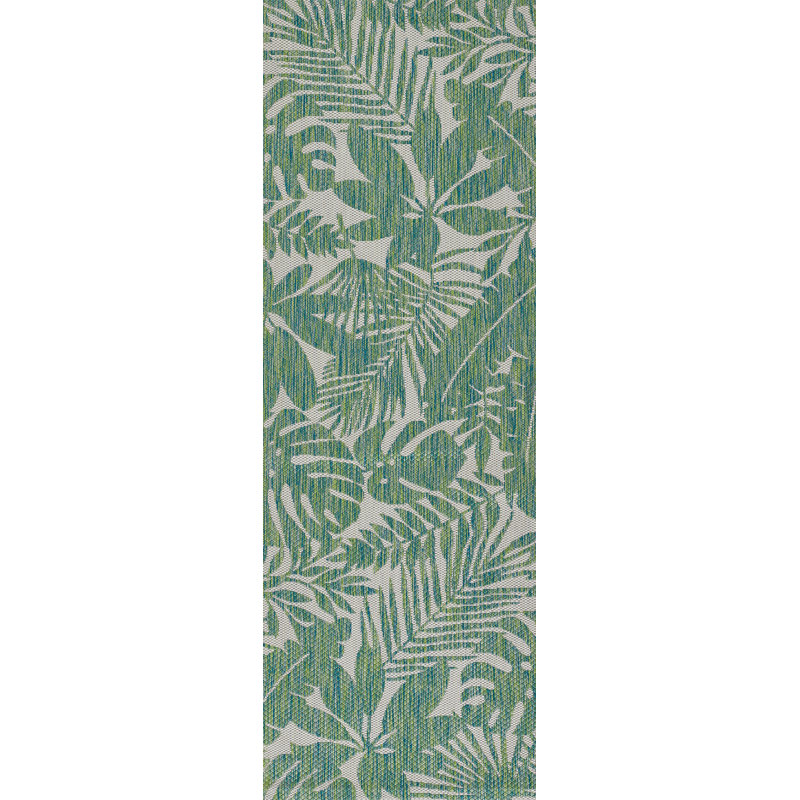Villa Floral Indoor / Outdoor Rug, Runner 2' x 10'