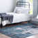 Tapis bleu/gris