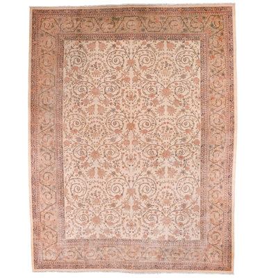 One-of-a-Kind 8'11'' X 11'9'' 1990s Wool Area Rug in