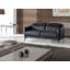 Black leather seater sofa-1821055625-1821055631