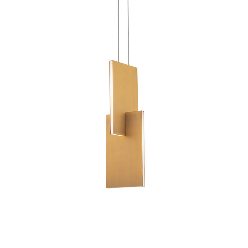 Mini Amari Aged Brass LED Indoor/Outdoor Contemporary Pendant