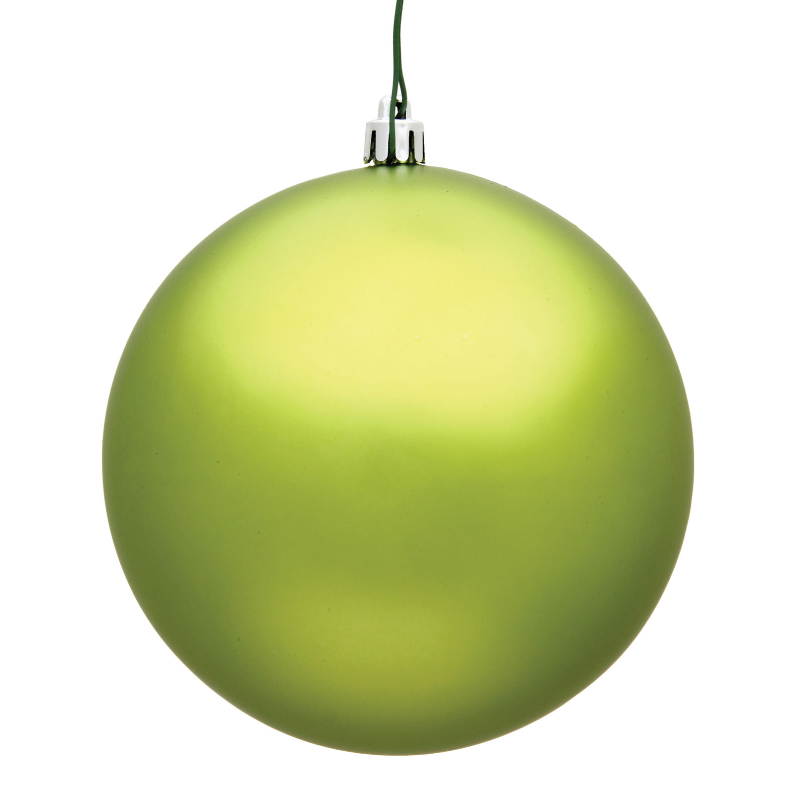 Holiday Décor Ball Ornament, 2.75" H x 2.75" W x 2.75" D, Matte Lime