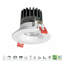 JESCO LED 3.5" Round 15W 5CCT Intergrated Regresses Fixed Trim recessed Downlight Black-98841172