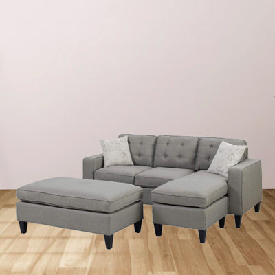 Yokasta 81"" Wide Reversible Sofa & Chaise with Ottoman -  Latitude Run®, 14BD7267A31C49E88F7D8389D4514549