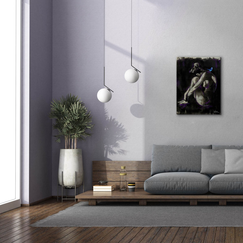 Art mural épique «Nostalgia» par Loui Jover, H 34 po x l 26 po x P 1,5 po