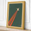 Rocket to the Stars Retro - Wrapped Canvas-1233511992-1233512004