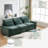 99'' L-Shaped 4 Sectional In Chenille, Upholstered With Removable Lumbar Support, Seat, And Movable Modern Comfy Chenille Upholstery, Solid Wood Frame, Support