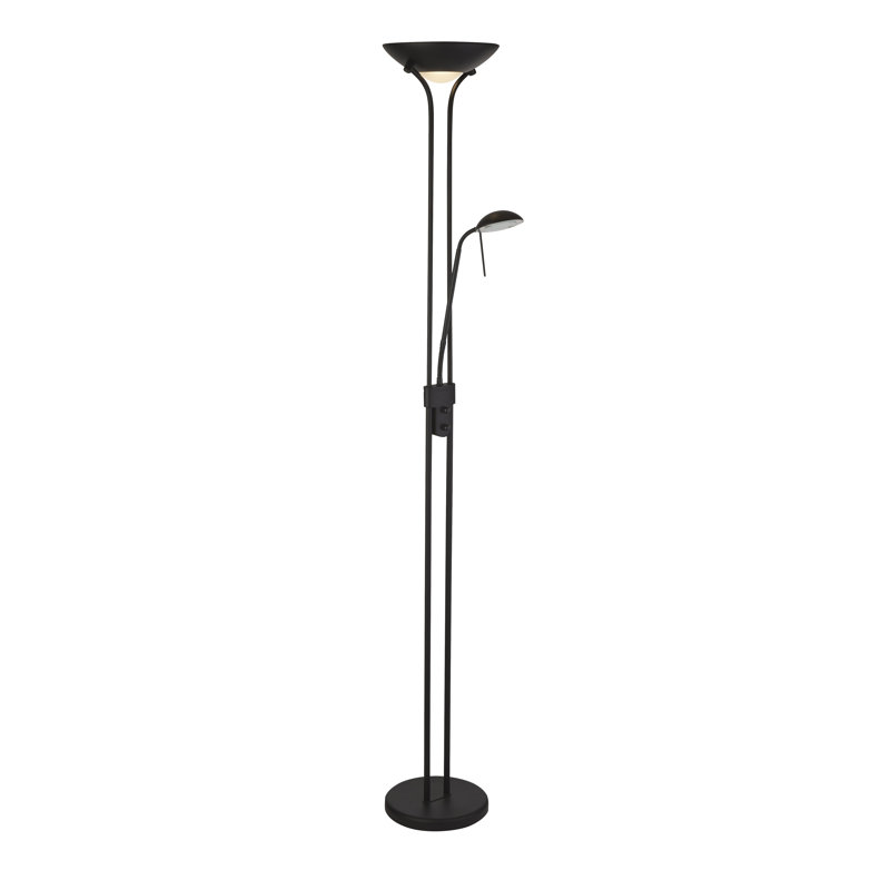 Vamyr 180cm LED Torchiere Floor Lamp, Black