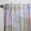 Mauve et bleu luxe abstrait fluide Art VI - Rideau moderne - Velours obscurcissant - 1 panneau