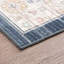 Tapis rectangulaire en polyester bleu marine Ellen-398500541