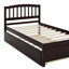 Base de lit simple avec lit gigogne en bois-747110815