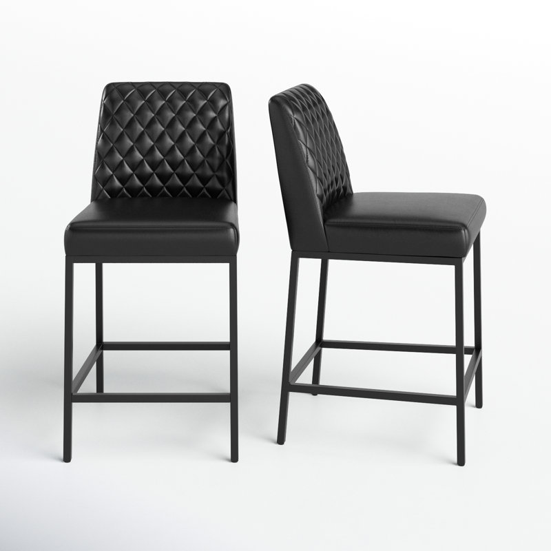 Manorhaven Counter Stool, Midnight Black