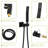 12 Inch Oil Rubber Bronze Shower With Dual Heads - Wall Mounted Square Head Mount-121076852