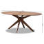 Oval Solid Wood Base Dining Table