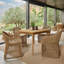 Calixto Outdoor 5 - Piece Teak Dining Set with Cushions-1793867246
