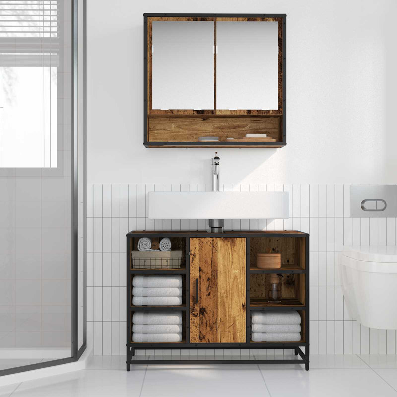 Vanity & Mirror Set