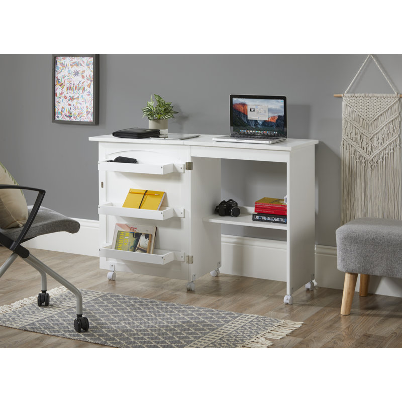 Owatonna 59cm x 40cm Foldable Craft Table with Wheels