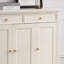 Banc de rangement blanc en bois manufacturé-509078822