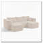 Canapé modulaire compact compact sans assemblage, conception peu encombrante