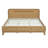 Pine Solid Wood Queen Size Bed, Solid And Stable, No Box Spring Needed, Rustic Yellow Color