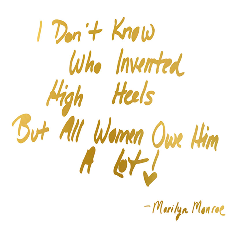 « We agree Marilyn Monroe », art textuel sur toile tendue, H 12 po x l 12 po x P 1,5 po