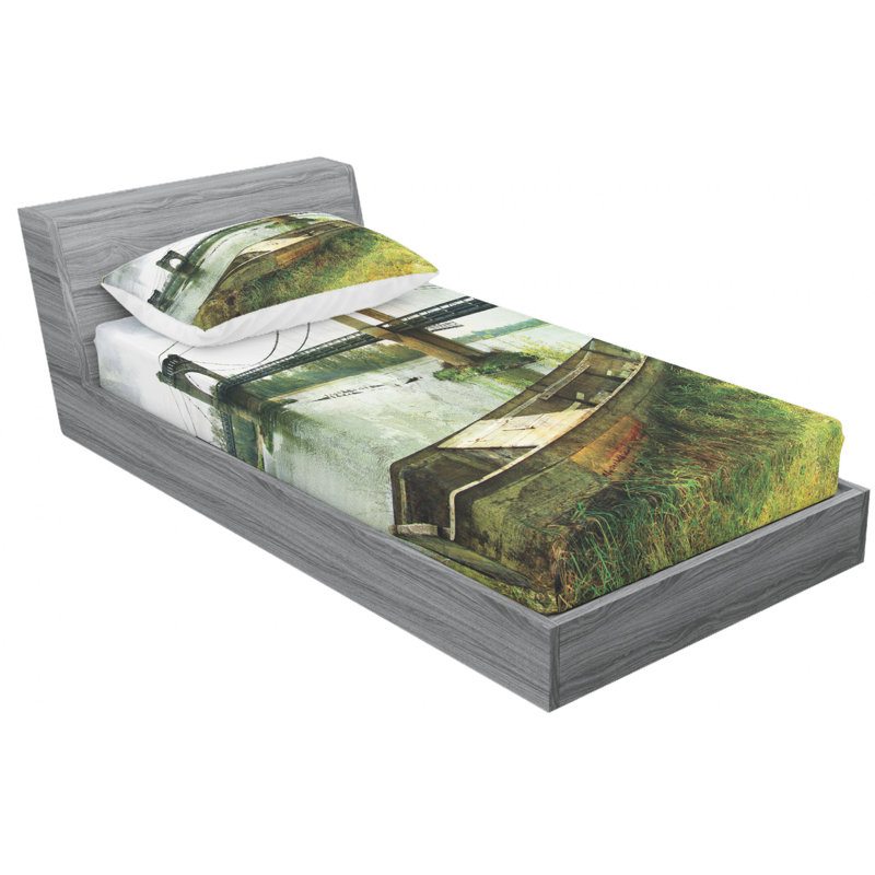 Microfiber Sheet Set, Twin XL Sheet Set with Fitted Sheet