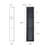 36" Triple Shower Niche 18 Gauge Rectangular Recessed Shower Shelf