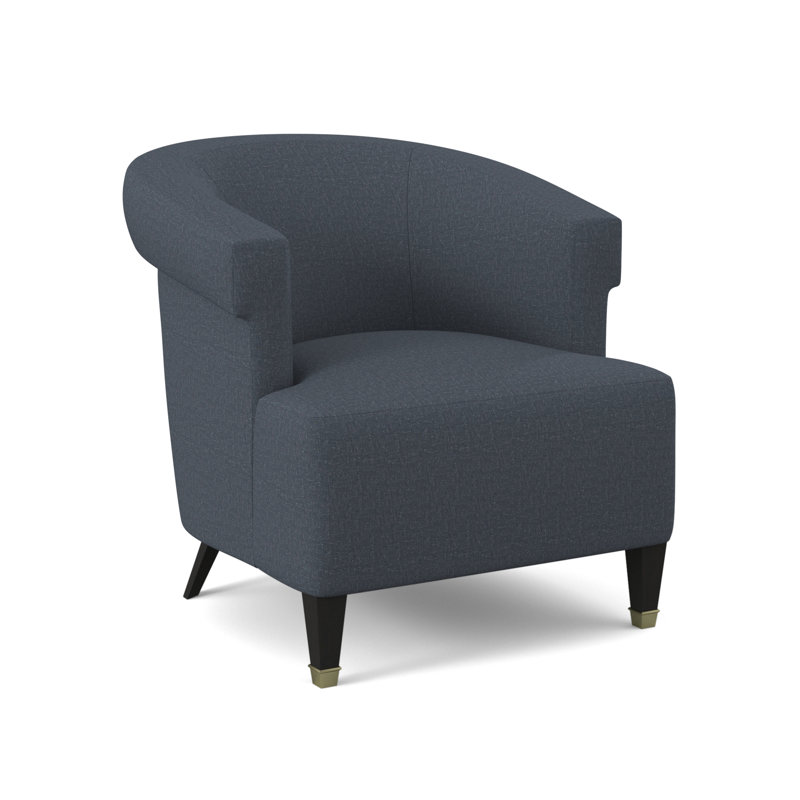 Madame Barrel Chair, Elise Linen, Espresso