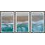 «Amazing Shoreline» par Marmont Hill - Ensemble de 3 reproductions de cadres photo sur papier