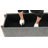 Multifunctional Chenille Storage Bench with Cylindrical Solid Wood Legs-304230505