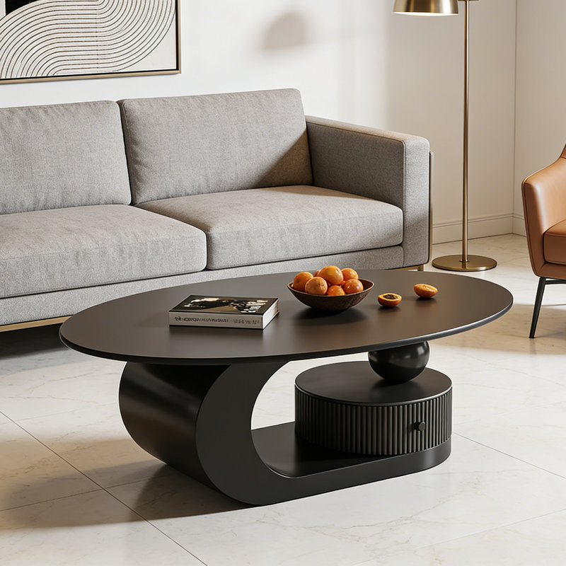 Carthage, Noir, H 15,74 po x L 47,24 po x l 23,62 po, Noir