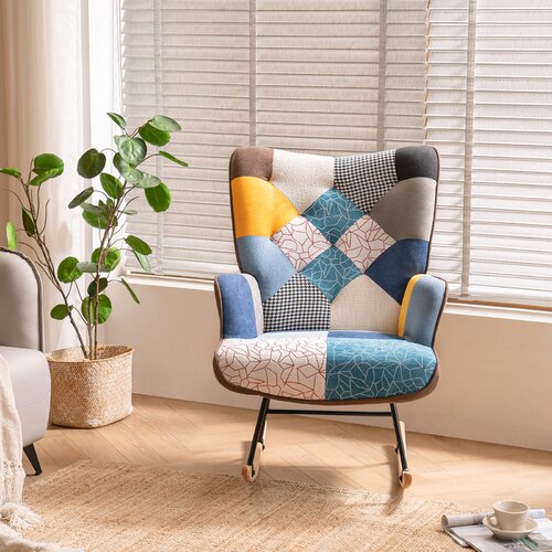 Wayfair | Upholstered Rocking Chairs You'll Love in 2023