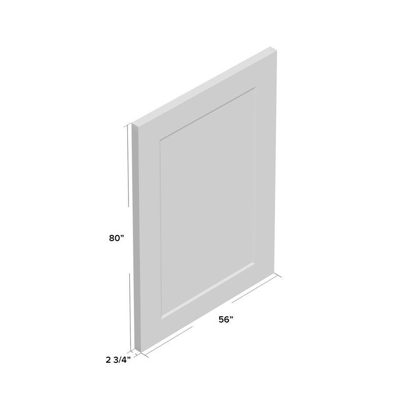 Miroir rectangulaire en bois massif Cusack Leaner