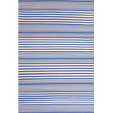 Rugby Stripe Denim Handwoven Indoor/Outdoor Rug