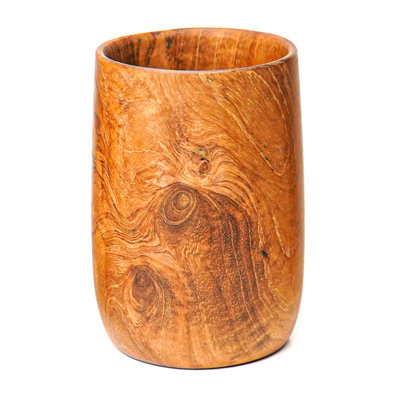Ensemble de grandes tasses à thé en bois de teck