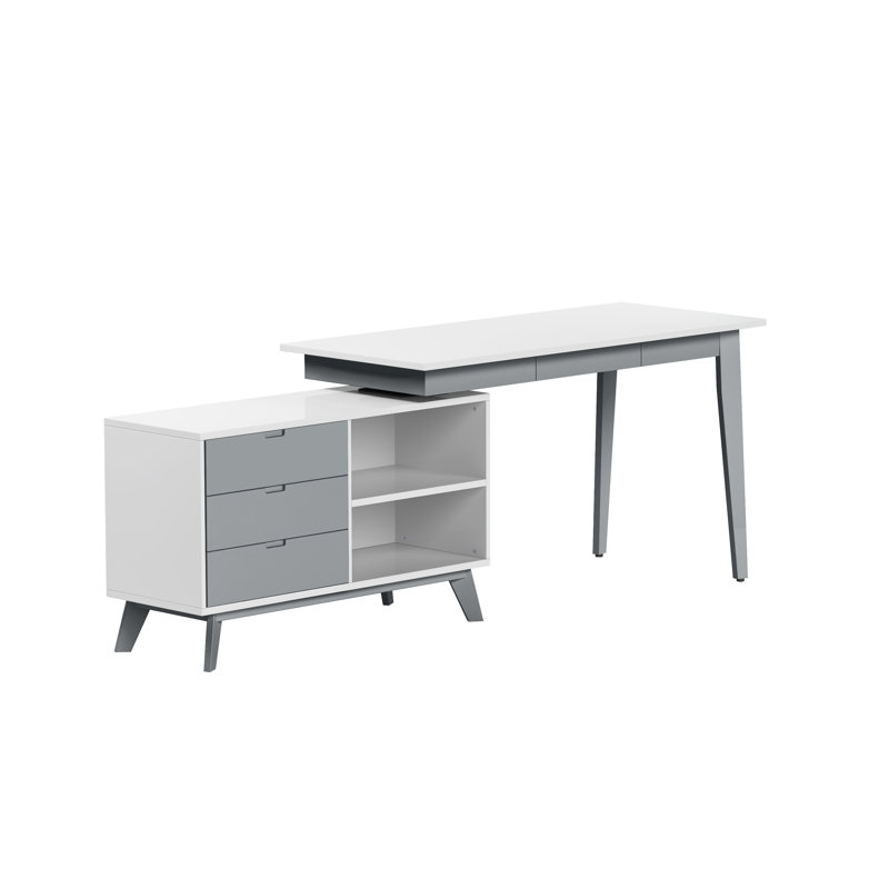 Bureau moderne en L 2 pièces
