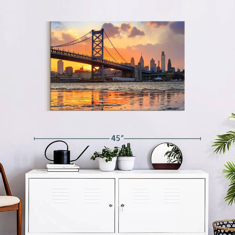 Lilie Philadelphia Suspension Bridge, H 24 po x l 36 po