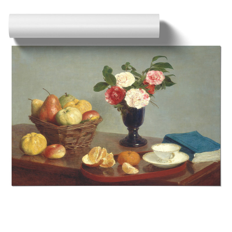 Still Life Fruit With Flowers Vol.9 - No Frame Print, 42cm H x 59cm W x 0.1cm D